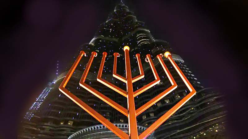 Historic Hanukkah Celebration in Dubai