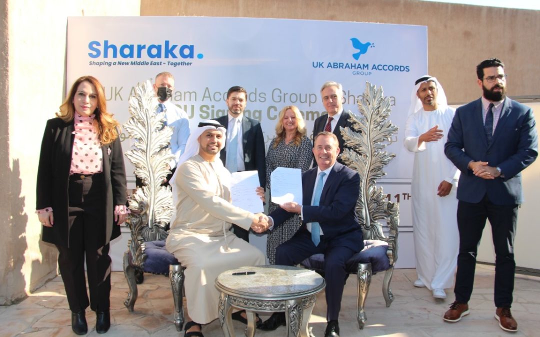 UK Abraham Accords Group and Sharaka sign MoU to promote and expand the Abraham Accords